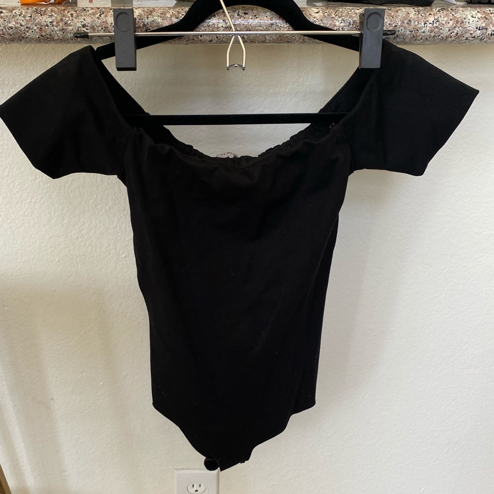 Halston Heritage Black Bodysuit